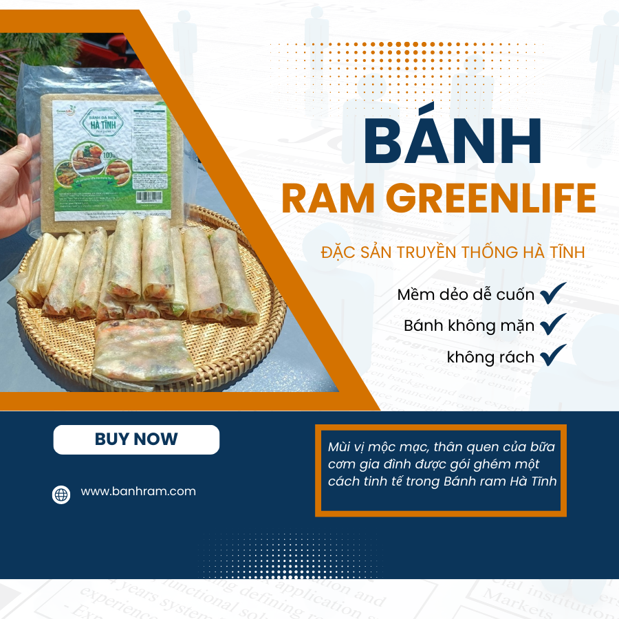 Bánh Ram (bánh đa nem) Hà Tĩnh Greenlife loại 500g